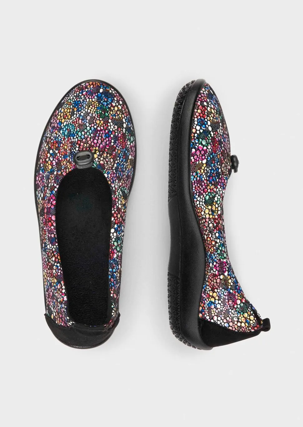 Ballerines avec motif floral