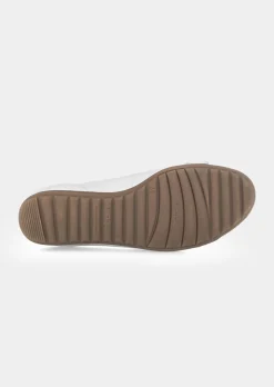 Ballerines en cuir avec chaînette décorative