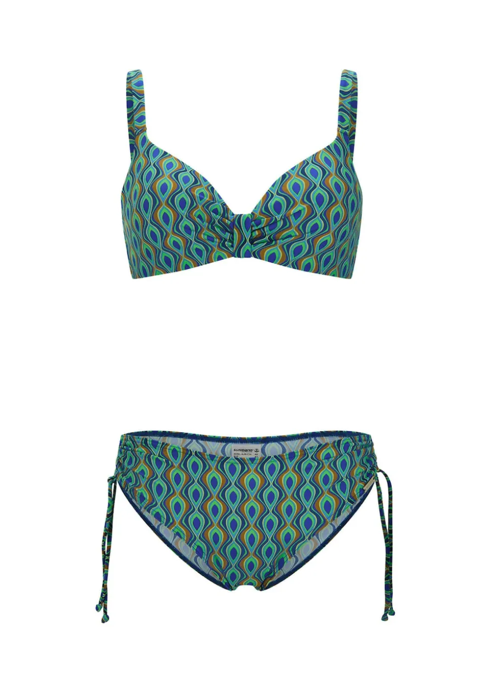 Bikini avec fronces féminines