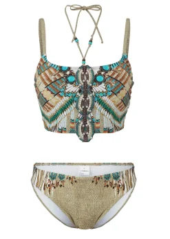 Bikini bandeau style dos-nu