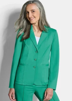 Blazer en jersey avec col tailleur
