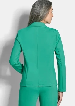 Blazer en jersey avec col tailleur