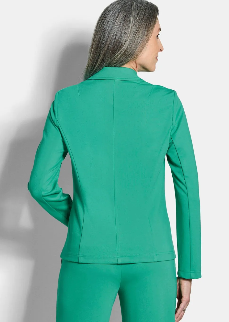 Blazer en jersey avec col tailleur