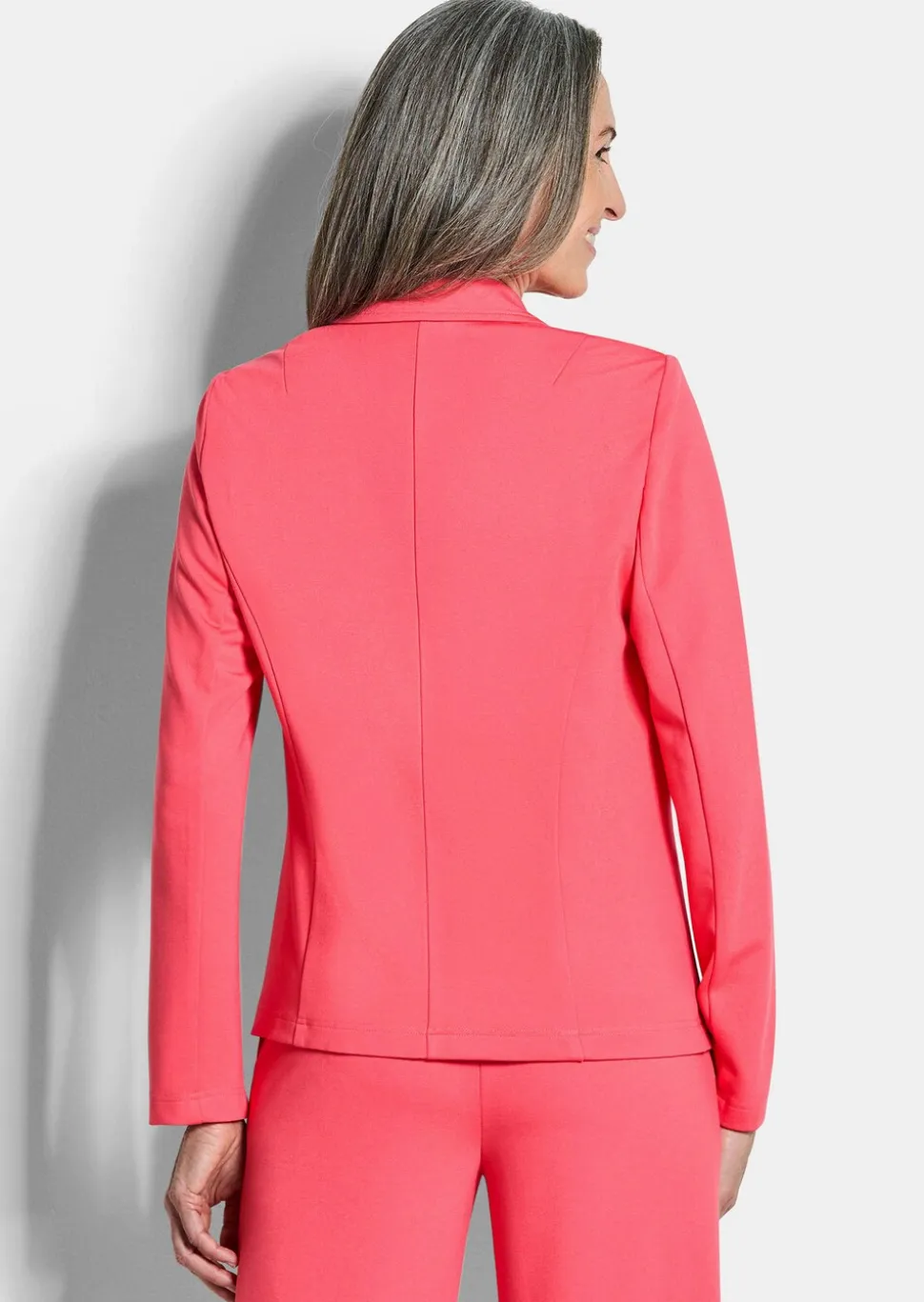 Blazer en jersey avec col tailleur