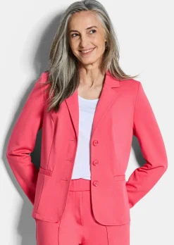 Blazer en jersey avec col tailleur