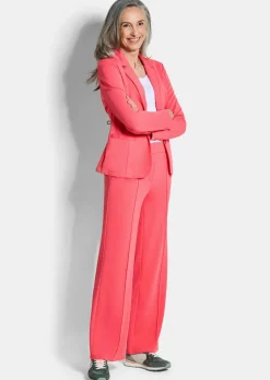 Blazer en jersey avec col tailleur