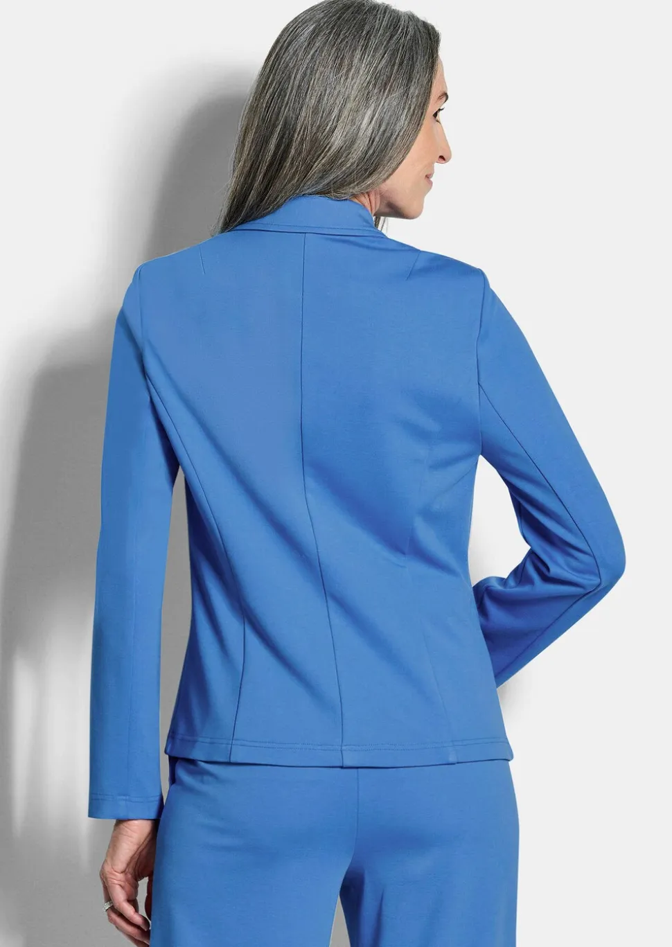 Blazer en jersey avec col tailleur
