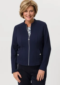 Blazer en jersey avec fermeture zippée