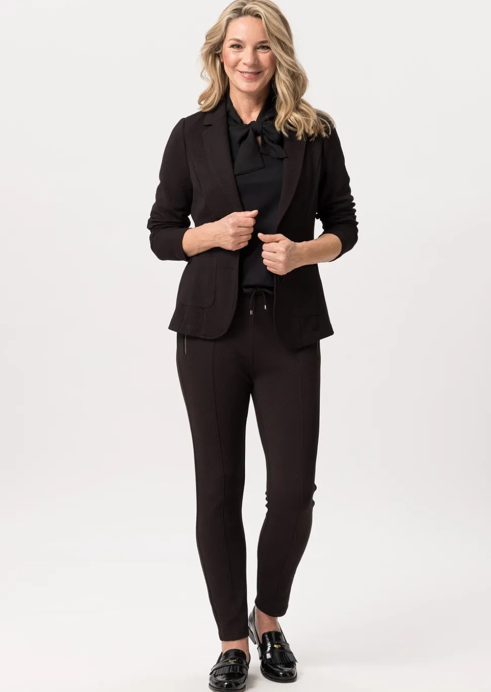 Blazer en jersey structuré, avec poches
