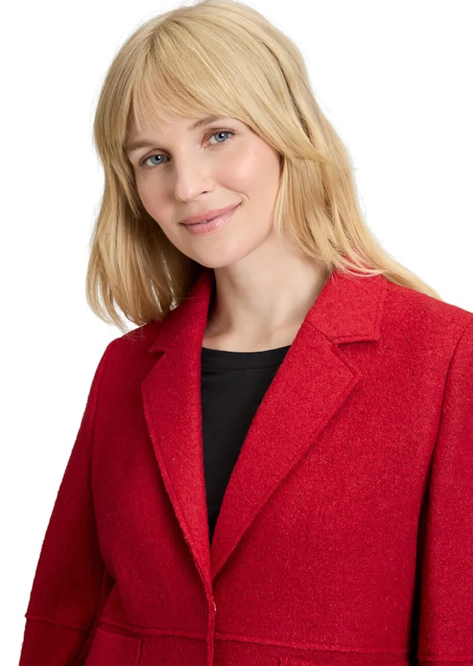 Blazer en laine foulée et viscose