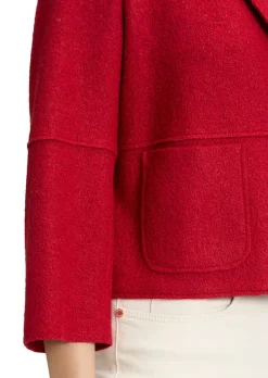 Blazer en laine foulée et viscose