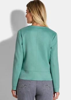Blazer en similicuir suédé