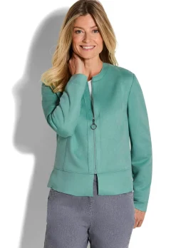 Blazer en similicuir suédé