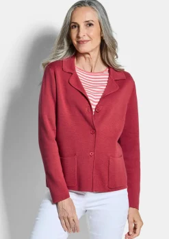 Blazer en tricot avec poches plaquées