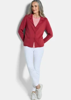 Blazer en tricot avec poches plaquées