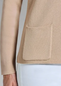Blazer en tricot avec poches plaquées