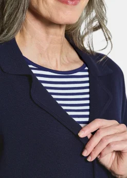 Blazer en tricot avec poches plaquées