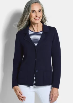 Blazer en tricot avec poches plaquées