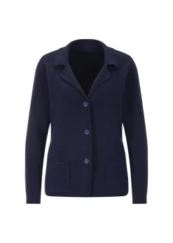 Blazer en tricot avec poches plaquées