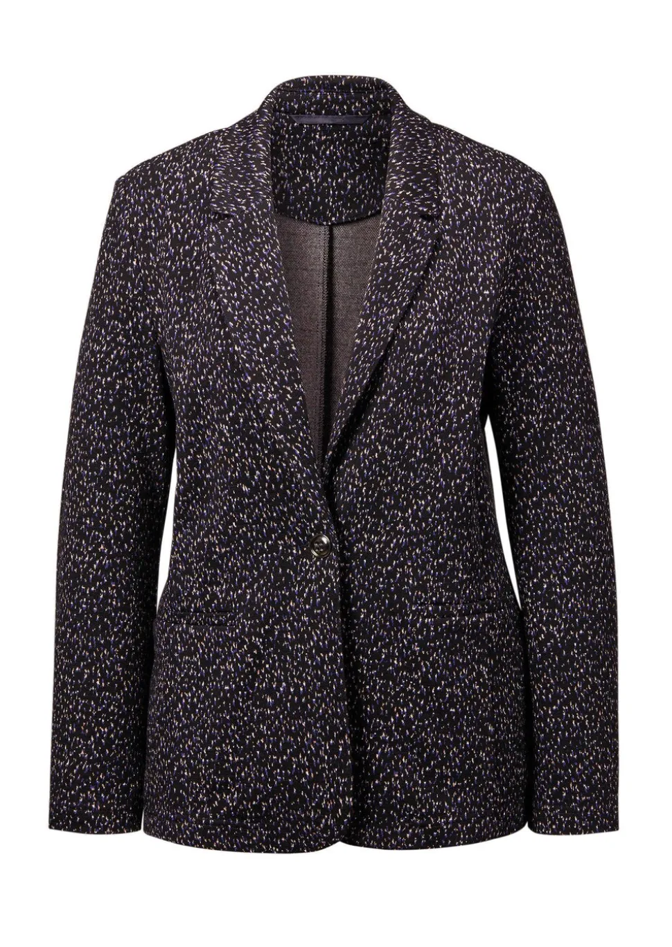 Blazer à imprimé multicolore