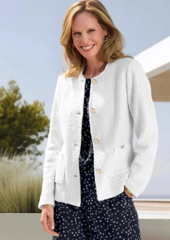 Blazer noble, aspect bouclette