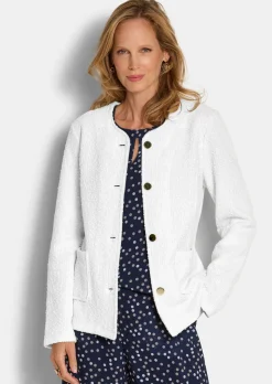 Blazer noble, aspect bouclette