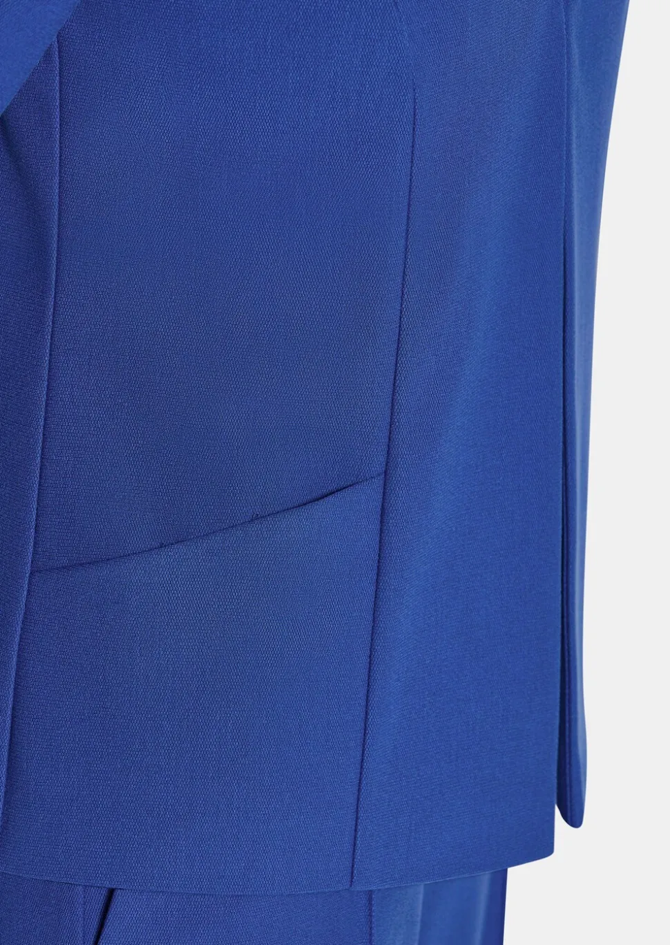 Blazer sans col tailleur en viscose stretch