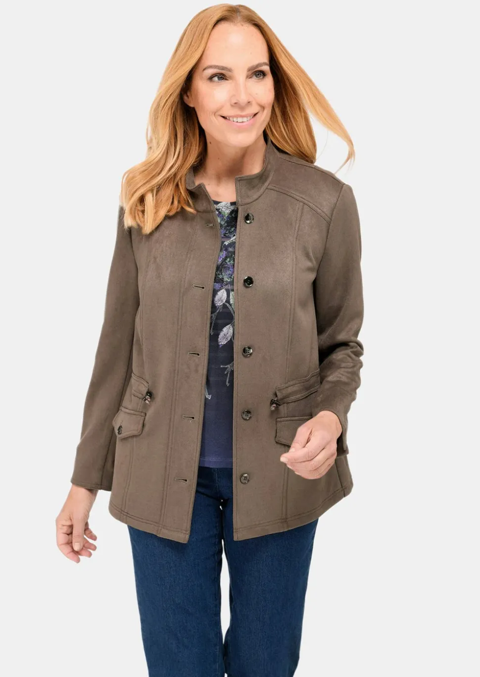 Blazer toucher velours