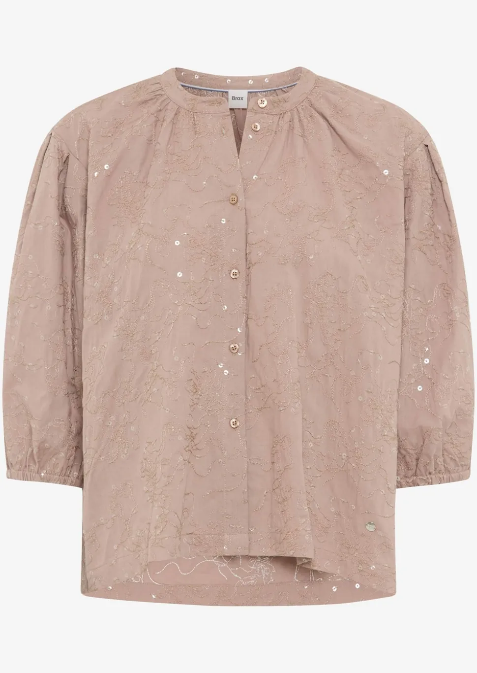 Blouse avec broderie et paillettes