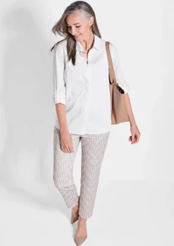 Blouse classique avec manches à retrousser