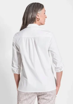 Blouse classique avec manches à retrousser