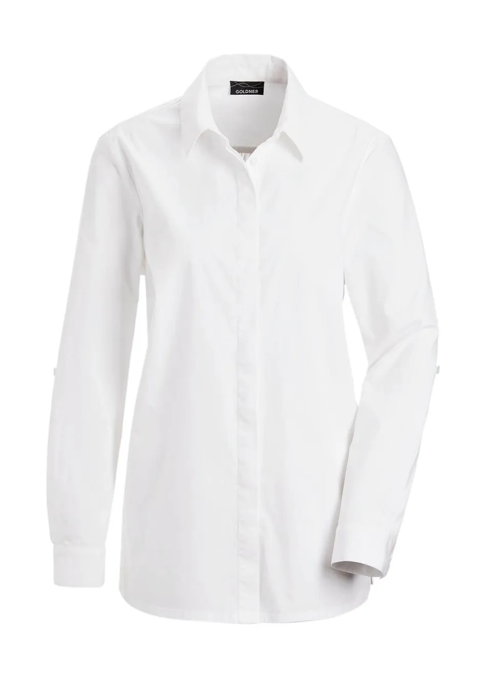 Blouse classique avec manches à retrousser