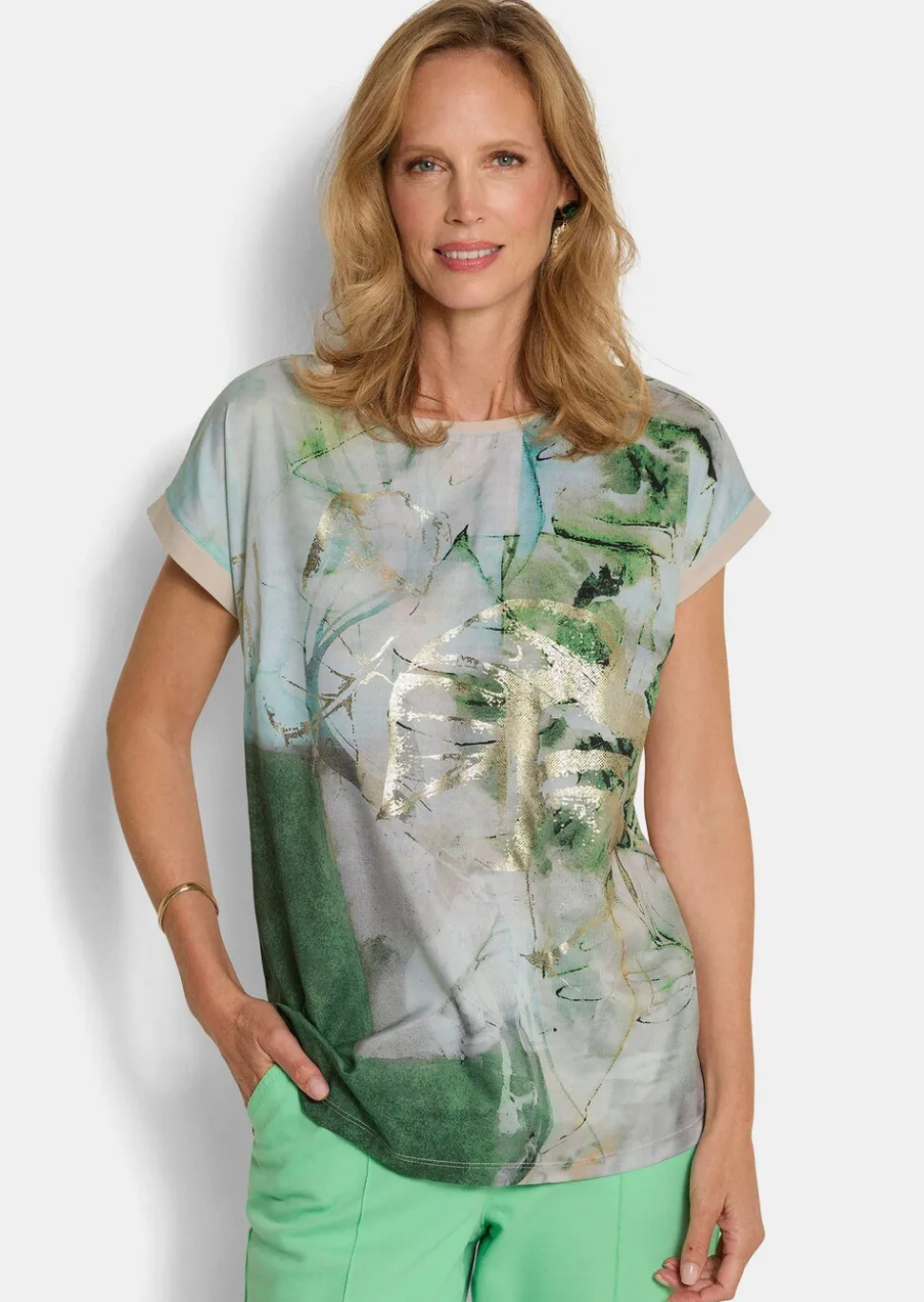 Blouse à encolure bateau