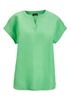 Blouse en coton et lin