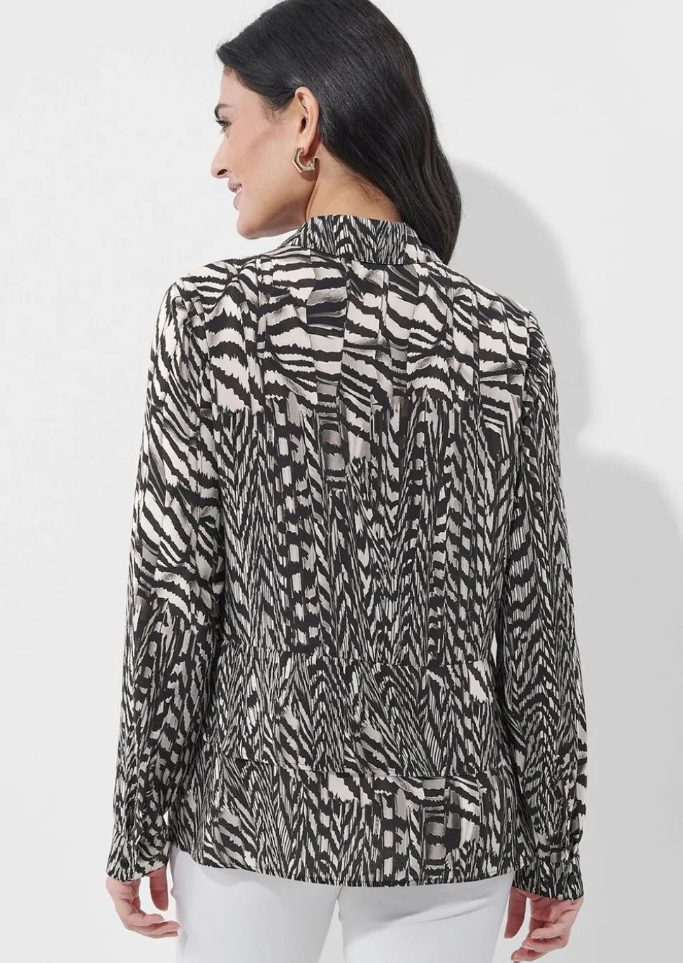 Blouse en viscose au motif animalier