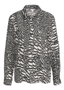 Blouse en viscose au motif animalier
