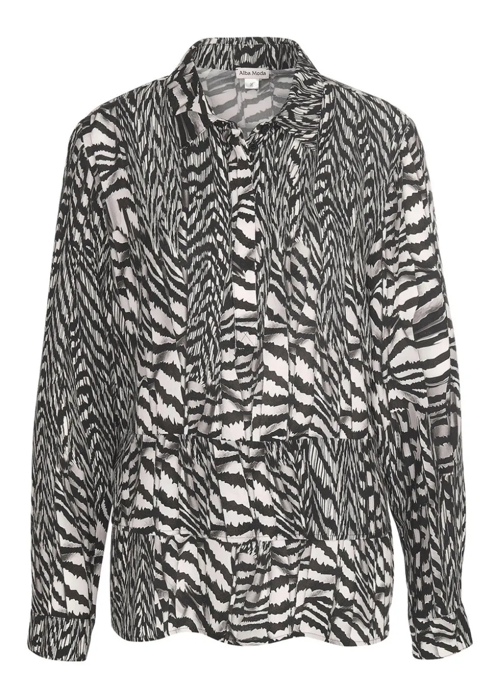Blouse en viscose au motif animalier