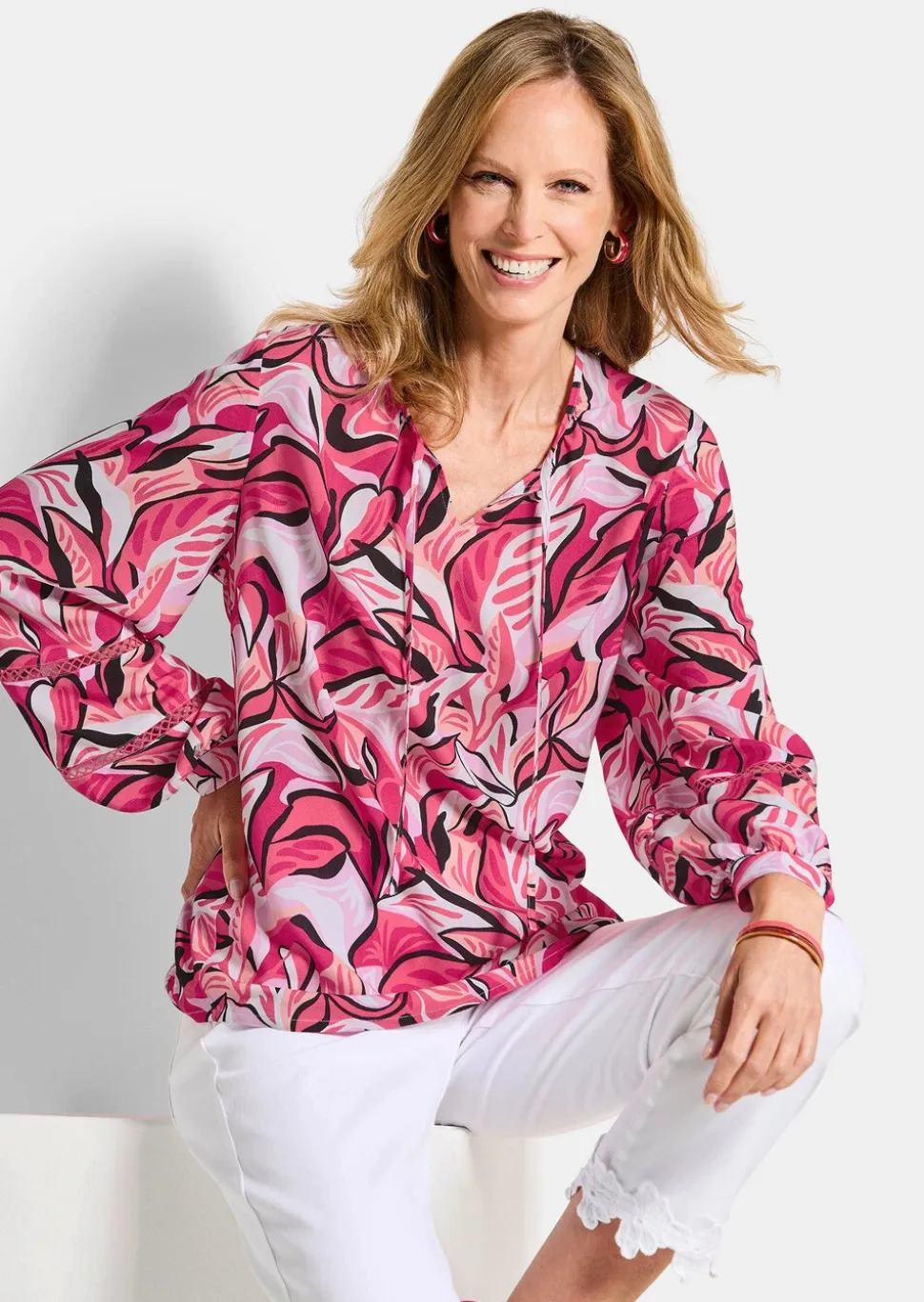 Blouse en viscose avec manches originales