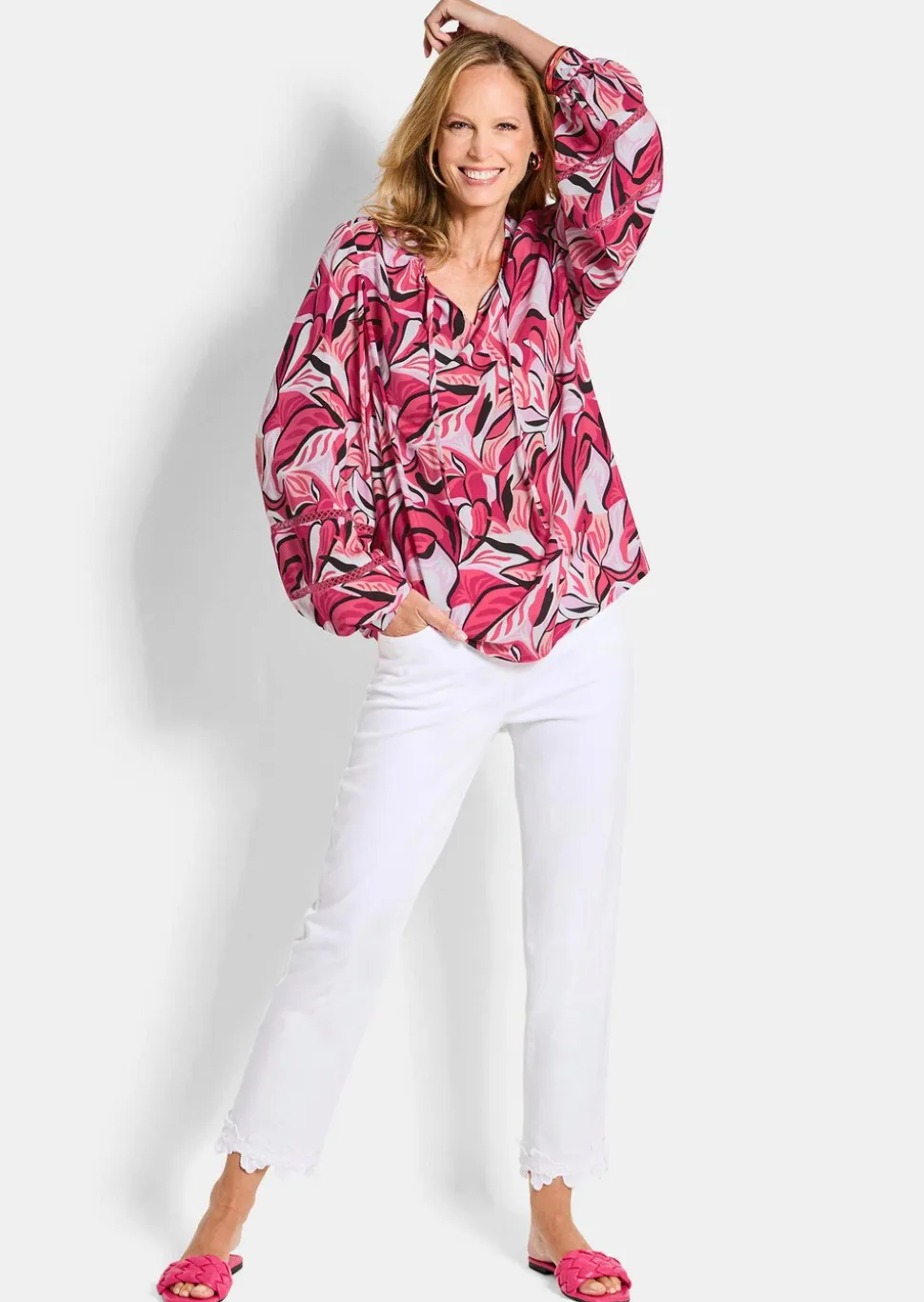 Blouse en viscose avec manches originales