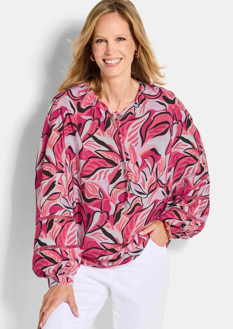 Blouse en viscose avec manches originales