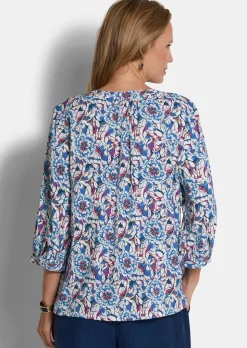 Blouse en viscose avec motif floral
