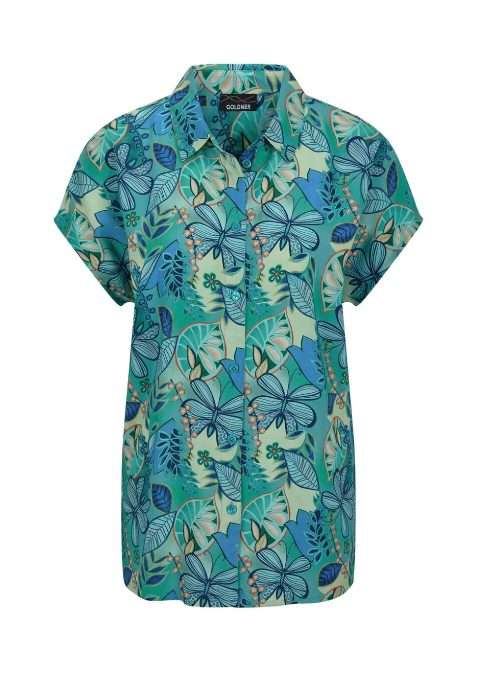 Blouse en viscose avec patte de boutonnage