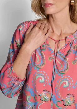 Blouse en viscose douce avec motif cachemire