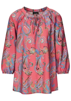 Blouse en viscose douce avec motif cachemire