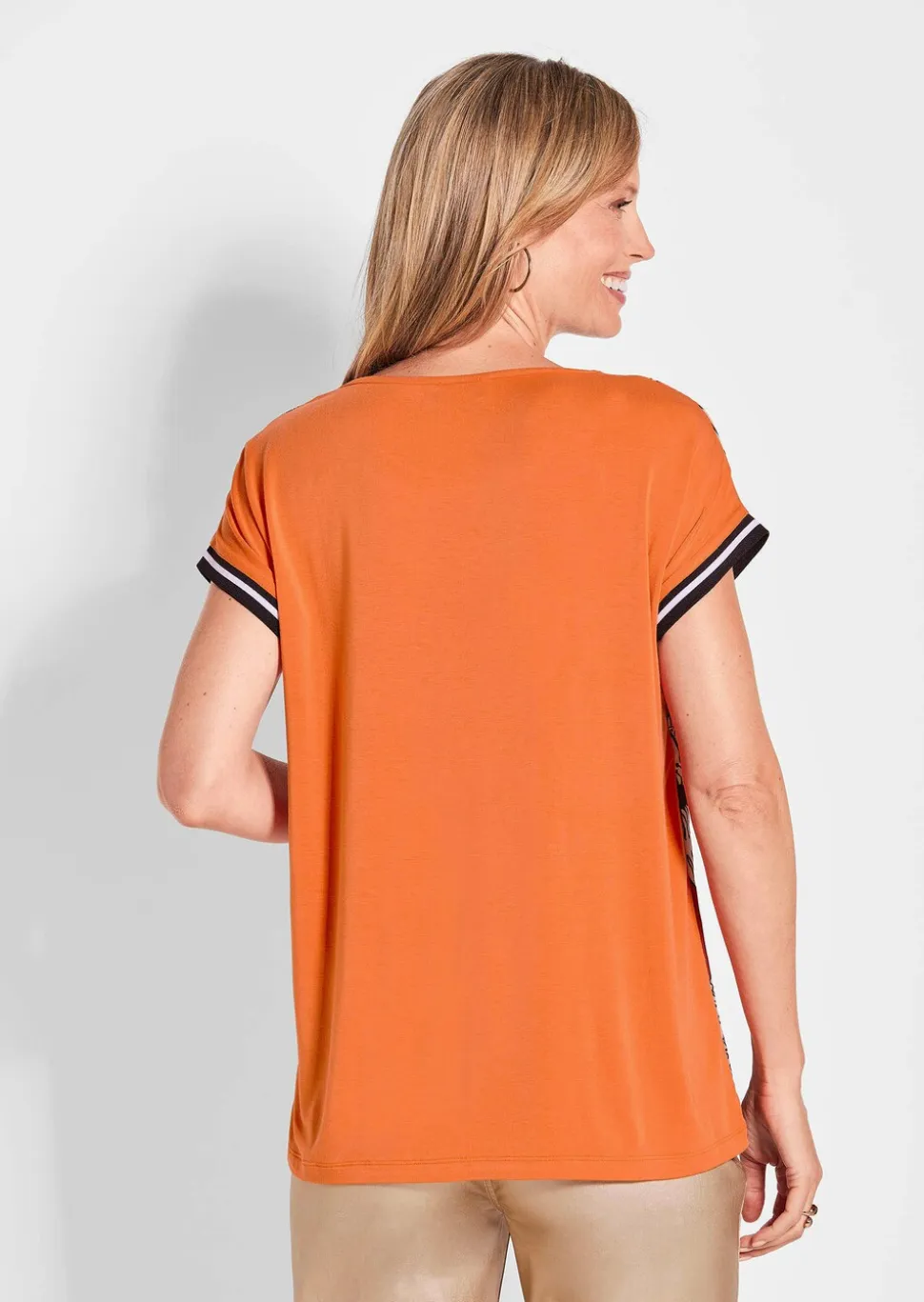 Blouse fluide avec imprimé intégral