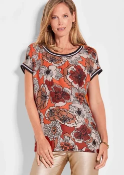 Blouse fluide avec imprimé intégral
