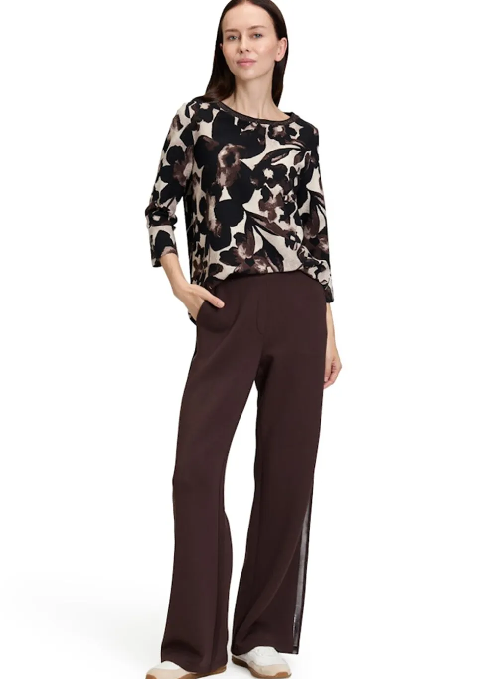 Blouse fluide dense et structurée