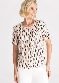 Blouse fluide en tissu et jersey