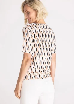 Blouse fluide en tissu et jersey