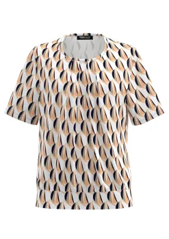 Blouse fluide en tissu et jersey